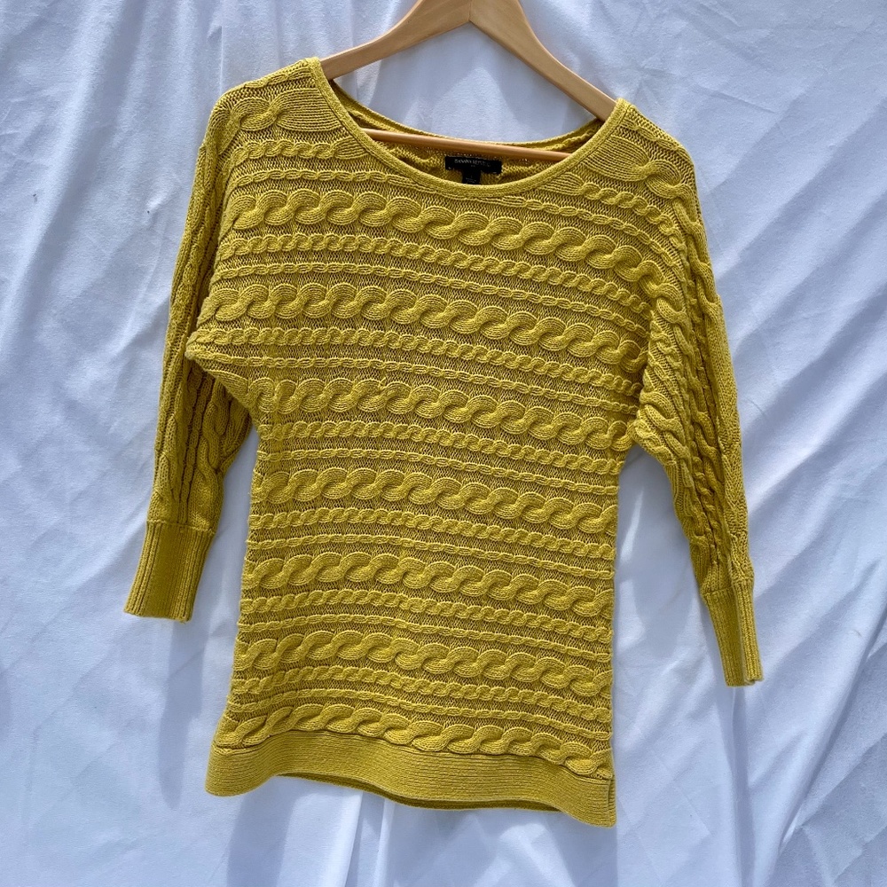 Chartreuse Banana Republic Sweater